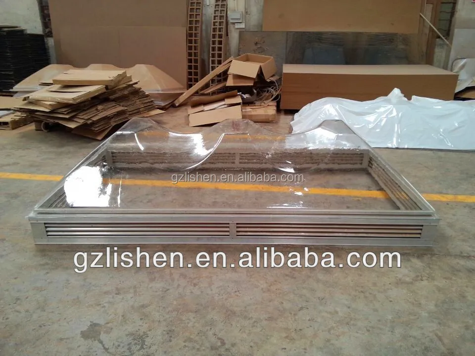 clear pyramid shape skylight dome covers rooflight covers
