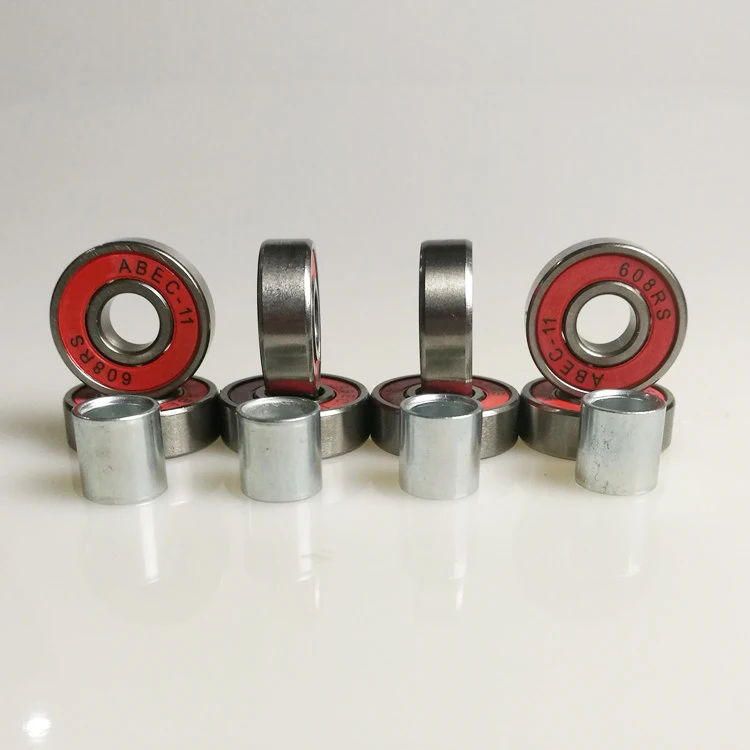 High Speed 608RS ABEC-11 Chrome Steel Skateboard Bearings