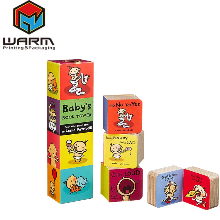 Guangzhou book printing vender hard cover children board book printing services