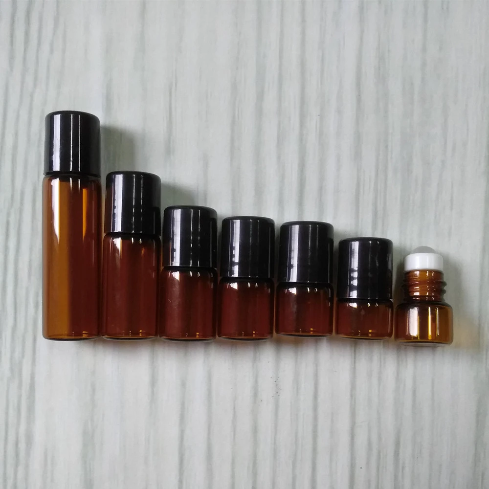 Hot Sale Mini Glass Bottles With Roller And Cap