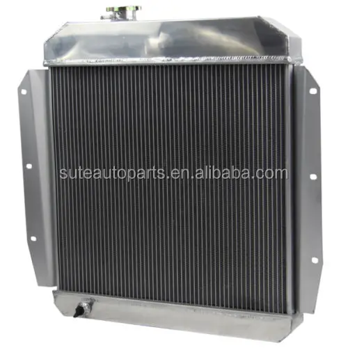 High Performance 3 Rows Aluminum Auto Radiator For Chevrolet Chevy Apache Truck 1955-1959