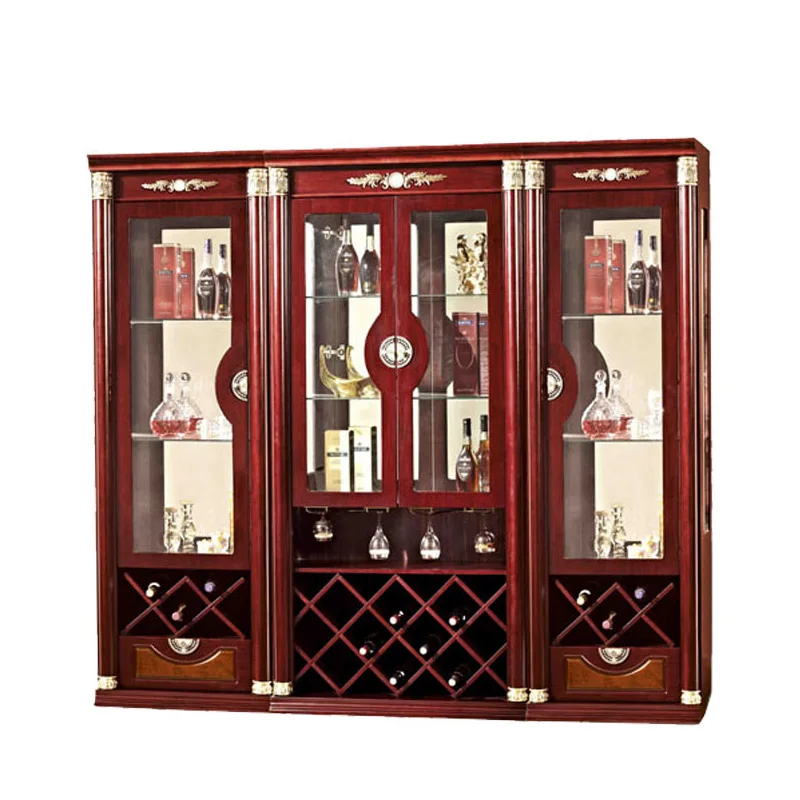 LUX Customized Wine Shop Interior Design Wood Display Cabinet Wine Store Fureiture