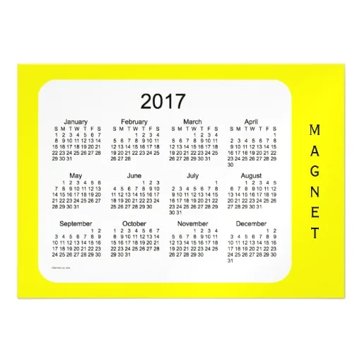  Календарь на магните год/месяц заказ 2017 для рекламы