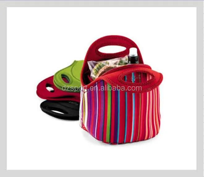 Insulated Neoprene Lunch Tote Bag Waterproof Neoprene Lunch Cooler Bag Neoprene Lunch Bag for Food DZ Customized Color Accepable