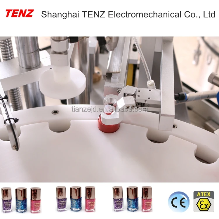 TENZ Automatic Nail Polish Filling Machine Nail Polish Produce Line Machinery & Hardware Food Electric Wood