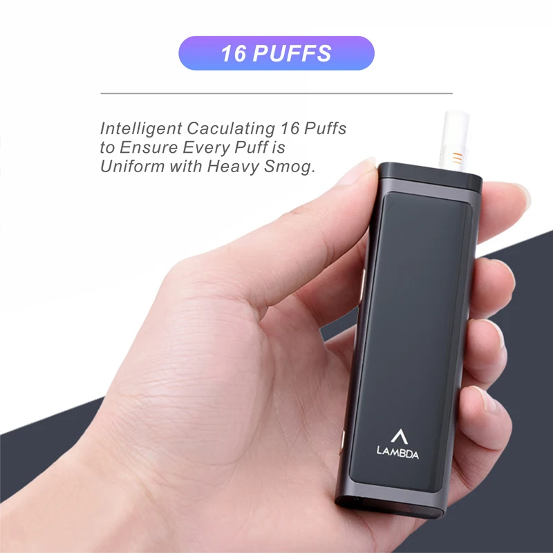 China New LAMBDA T3 Heated No Burn Tobacco Heating Device for Sticks E-cigarettes Dry Herb Vaporizer Smokefree Products