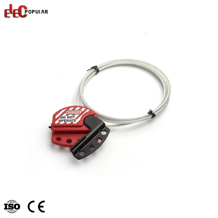 OEM Custom Different Length Impact Resistant Plastic PC Retractable Safety Cable Lockout