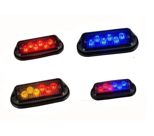 Surface Mounted 6W Flashing Led Warning Lights DC 12V For Rescue Vehicles SL621