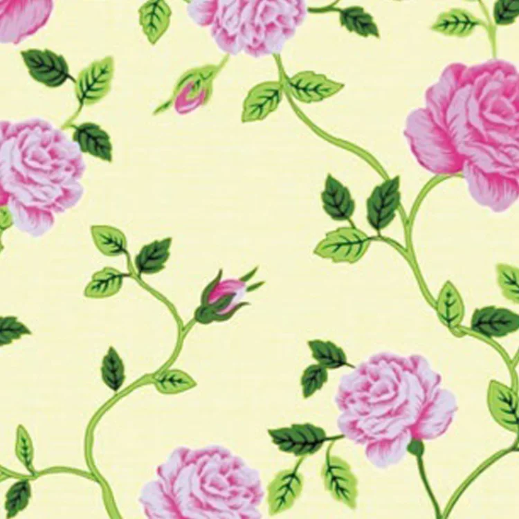 PVC home decorative flowers printed vinyl adhesive film rolls for kitchen
