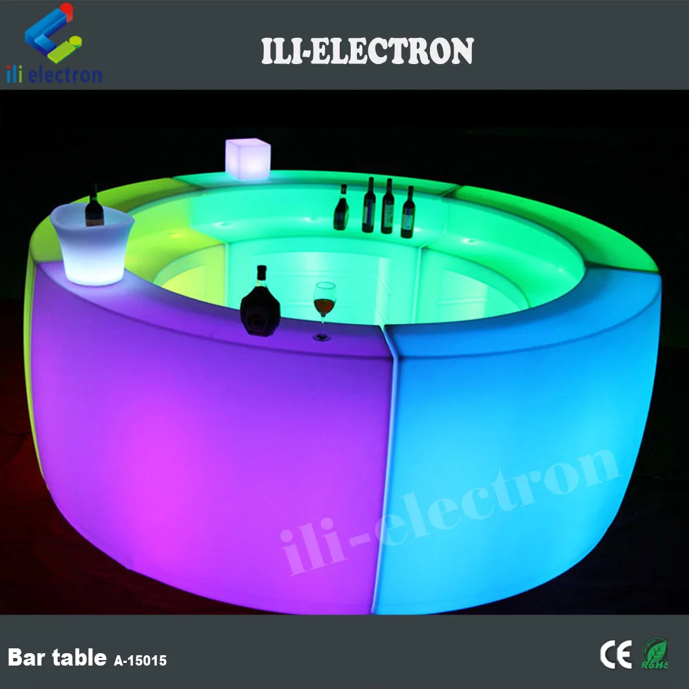 PE Plastic led lighting furniture led portable bar