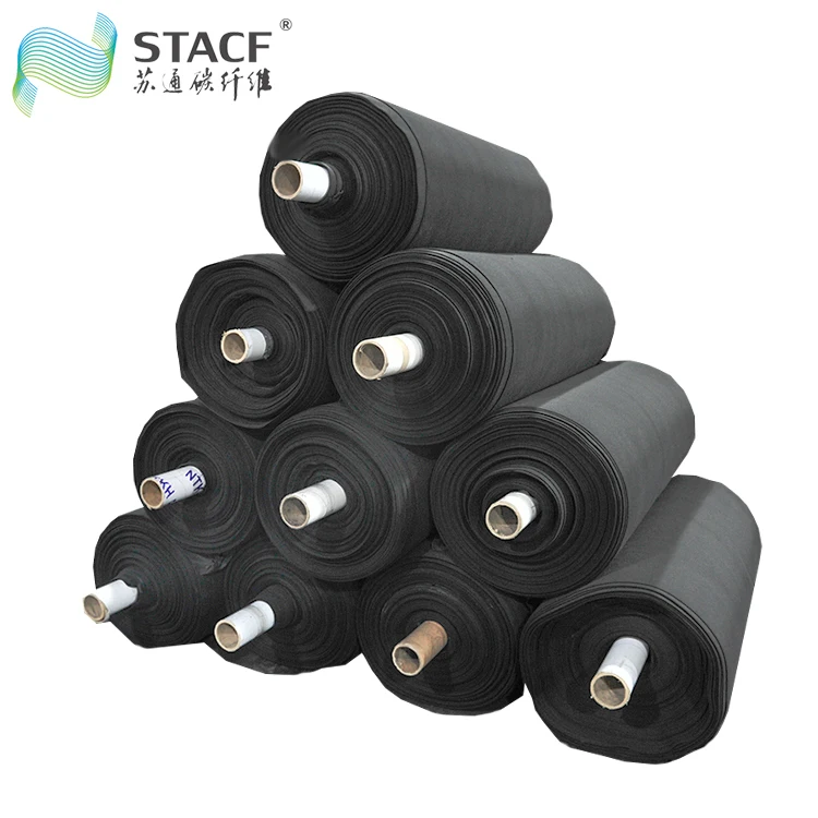 Odor absorber fibrous activated carbon filter media fabric for water filter