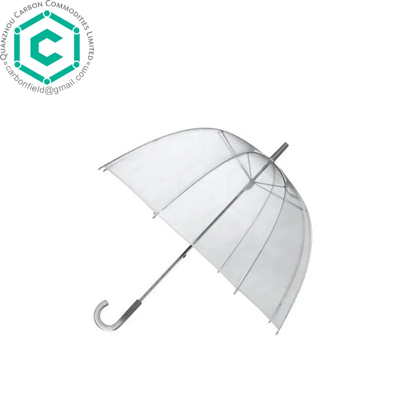 Promotional Logo Printed Rain Umbrella Transparent