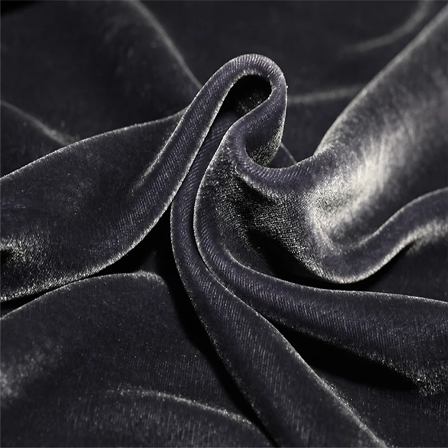 great ready goods silk velvet fabric for handsome gentlemen