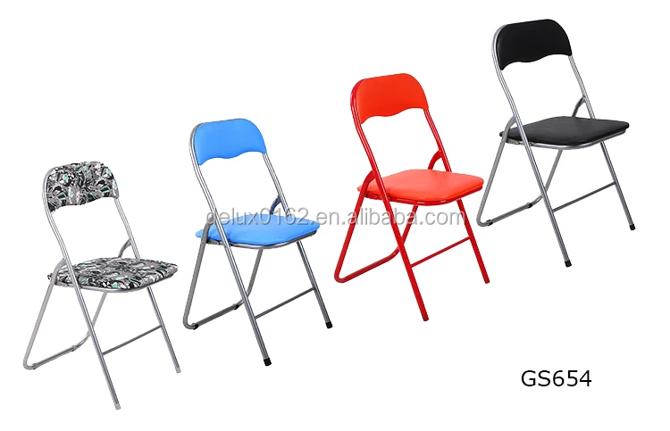 Zhangzhou мебель несколько цветов все стальные металлические складные стулья для