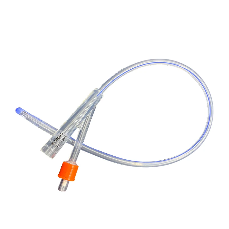 
CE ISO13485 certified silicone material all silicone foley catheter 3 way silicone foley catheter 