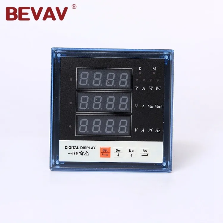
Three-Phase Multi-function electric Lcd Display 3 phase 4 wire energy power meter with rs485 modbus 