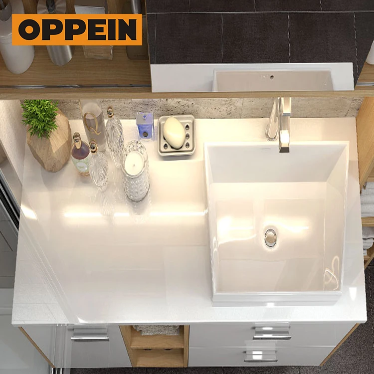 Oppein factory direct wholesale waterproof bathroom cabinet