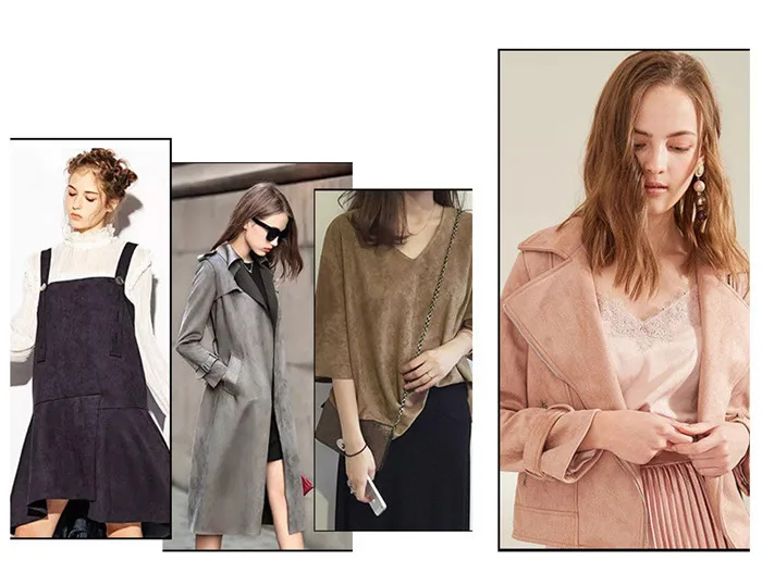 huzhou new fashion polyester spandex scuba suede fabric