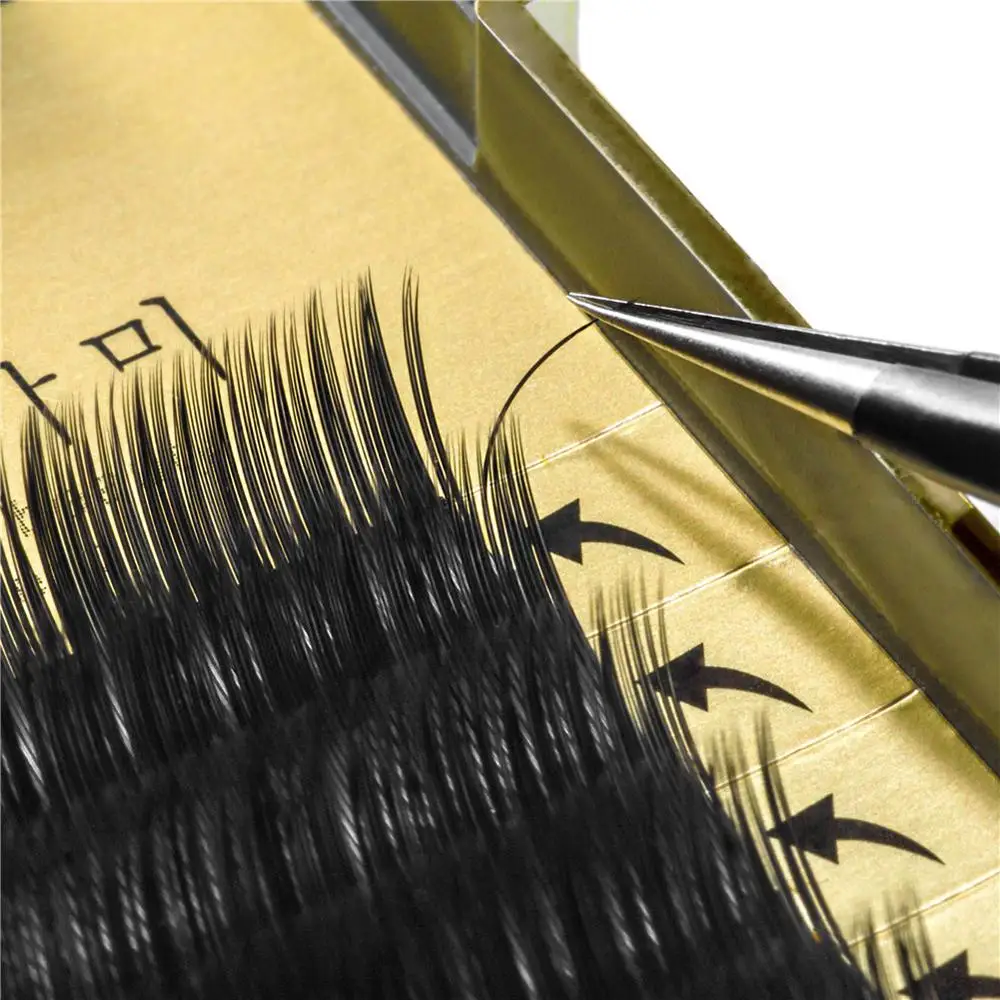 Extension Silk Neicha 3d Human Hair Primer Organizer 0.07 Box Eyepad Rose Gold Eyelash Packaging