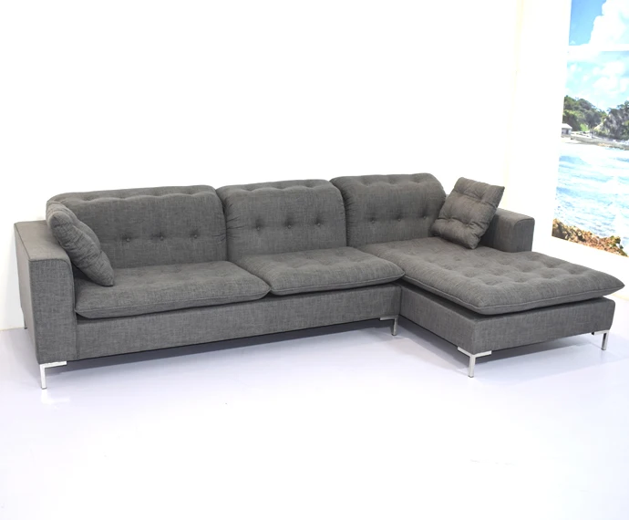 Living room L shape large fabric sofa on sale / Cheap sofa best quality