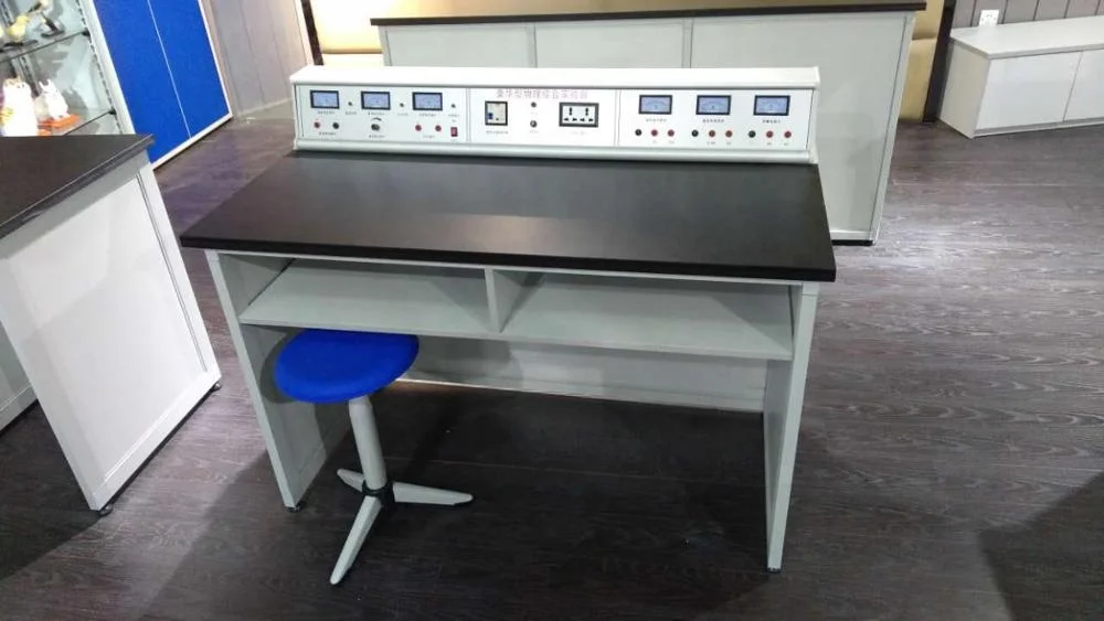 school lab hexagon resin board lab table science laboratory team work table for sale