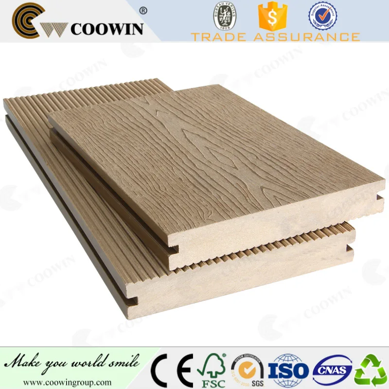 Anti-Slip сплошной WPC ПОЛЫ WPC наружной террасы