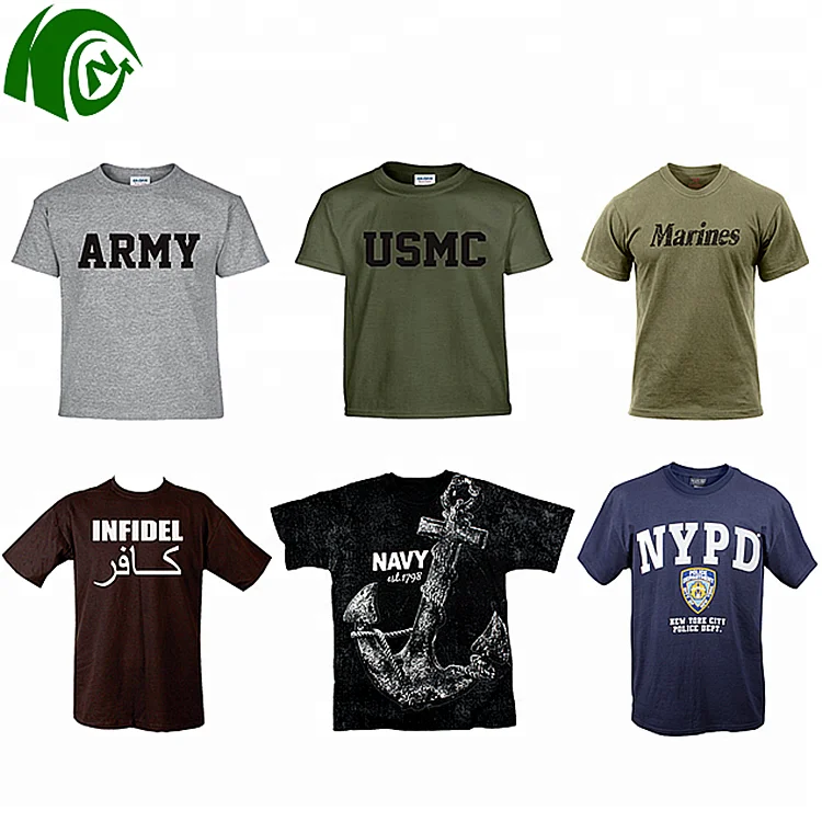 kango Factory wholesale 100% Cotton Camo Short sleeve military t-shirts