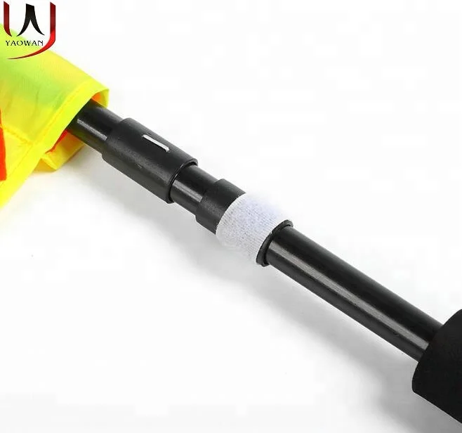 
Two pcs packed waterproof football soccer referee linesman hand flag athletic sport game flag 