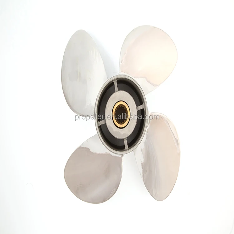 4 Blade Stainless Steel Boat Outboard Propeller for HONDA Engine