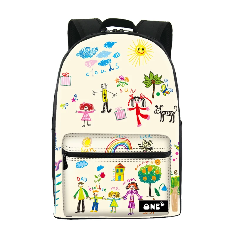 ONE2 Design new models cartoon fashion school bag backpack for teenage girls