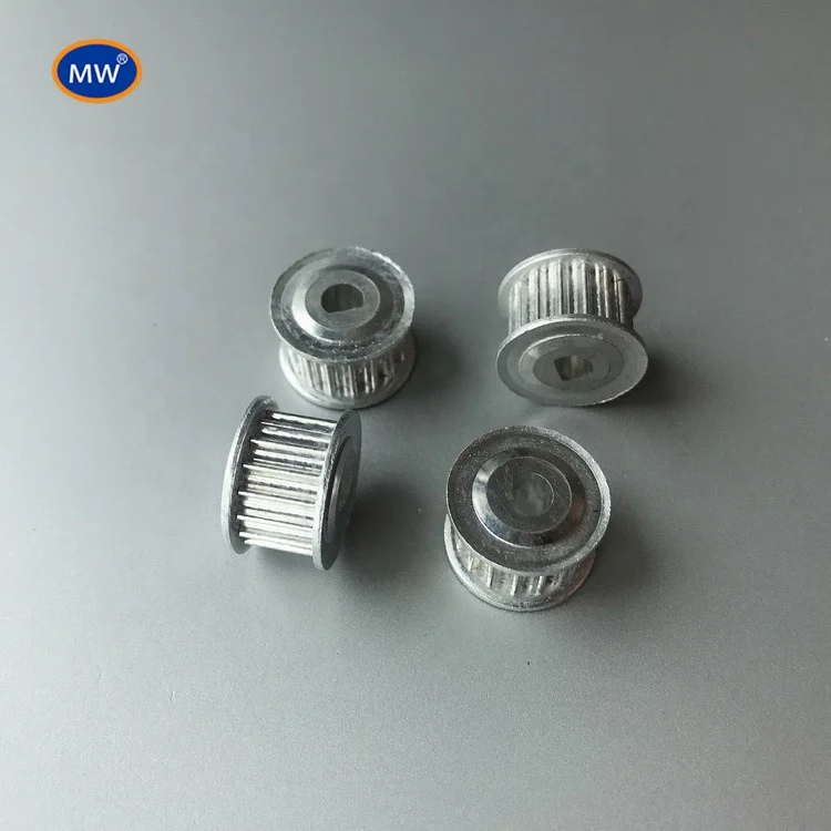 Stock mw high quality aluminium 3m 16T with d hole synchronous belt pulley for robot timing pulley for motor