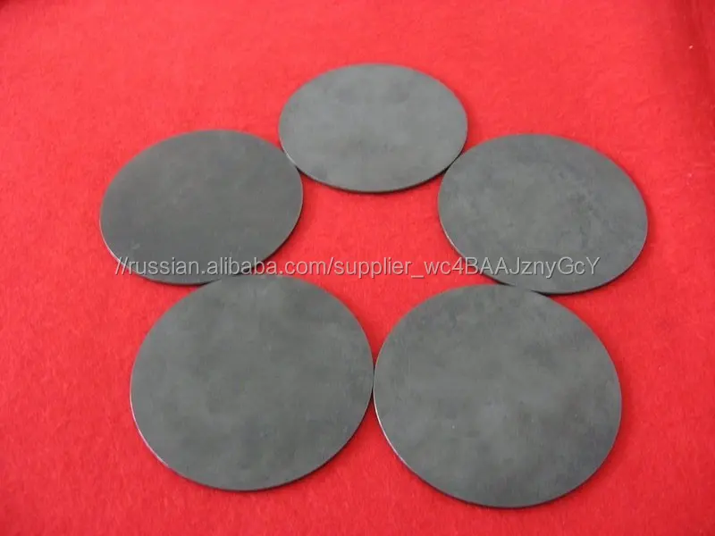 Черный круглый ZrO2 лист
