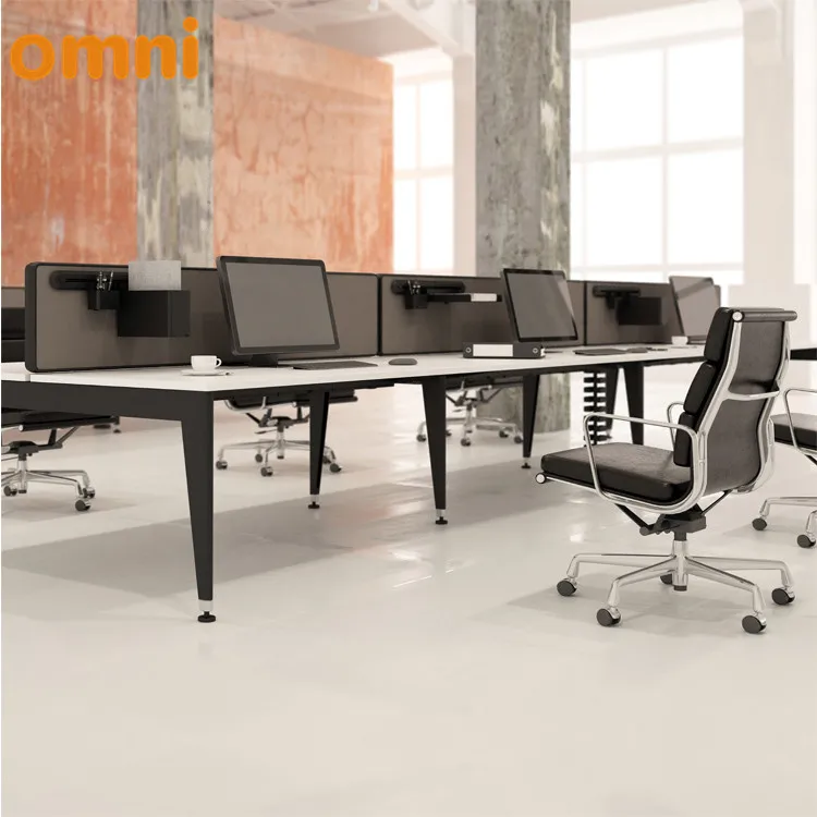 Wholesale stylish modular office furniture cluster workstation desks for 6 people