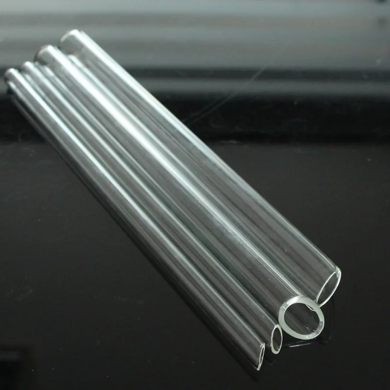 Трубочки для напитков из боросиликатного стекла с прямым дном для молочного чая Boba