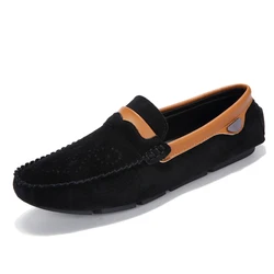 Men Soft suede moccasin Driving Loafers leather moccasin shoe comfort casual shoe