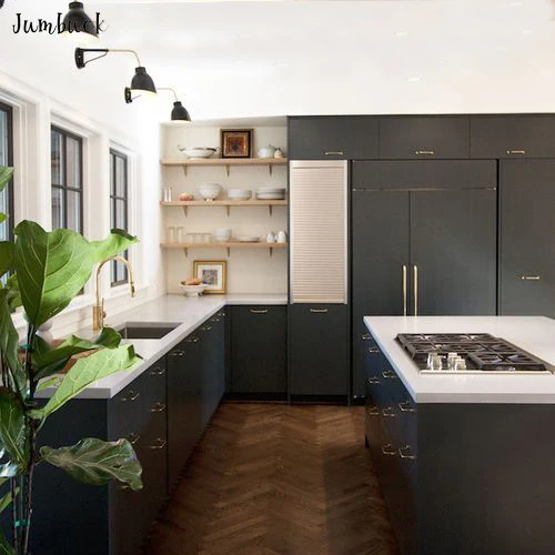 
Easy cleaning super gloss plywood kitchen cabinet color combinations 