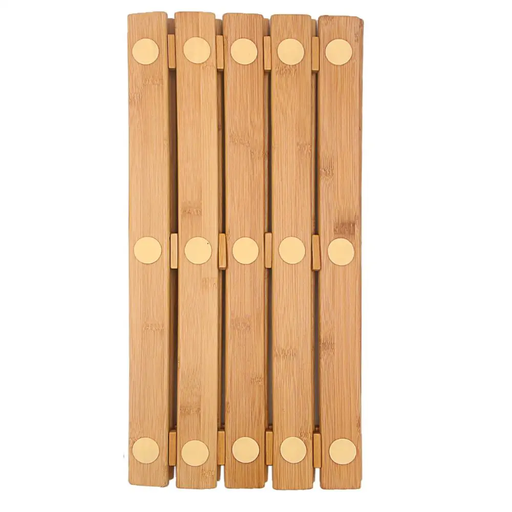 Wholesale insulated non slip bathroom Floor Mat bamboo Shower mat