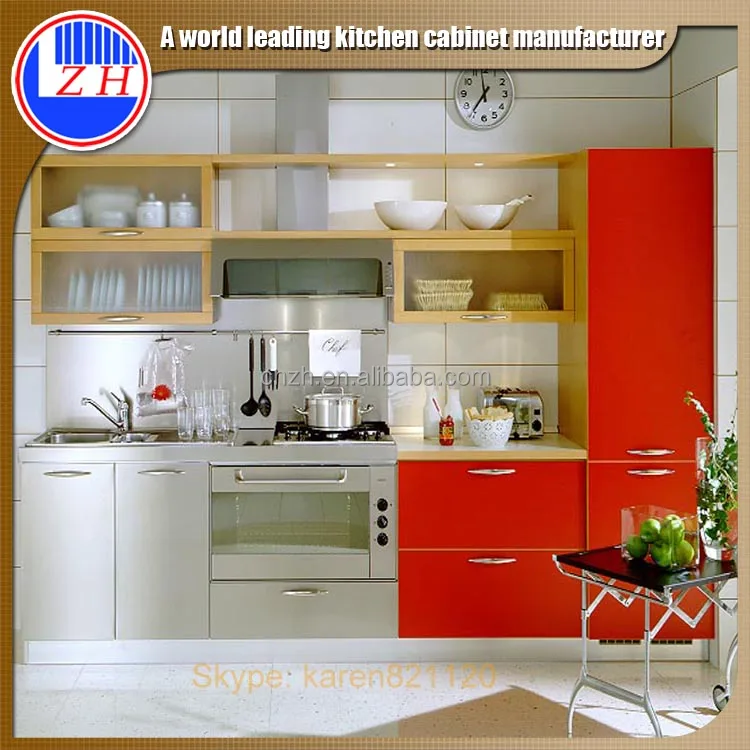 I shaped Wholesale Modern mini kitchen furniture kitchen cabinets for small kitchen