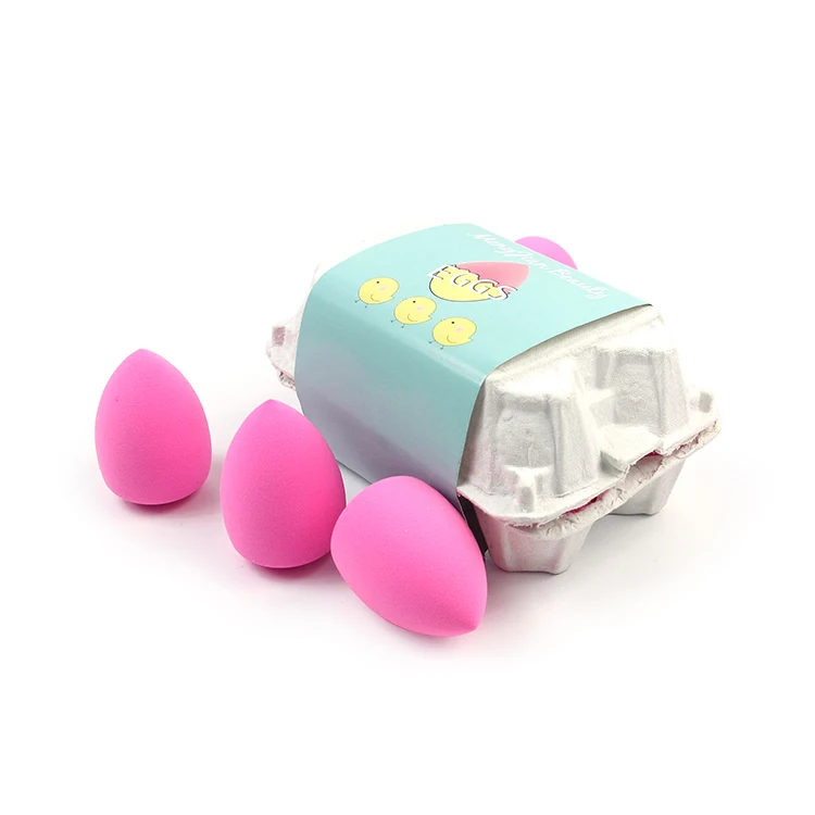 2018New Style Super Soft Water Droplet Shape Powder Puff Cosmetic Make Up Blender No Latex Sponge 6Pcs Set