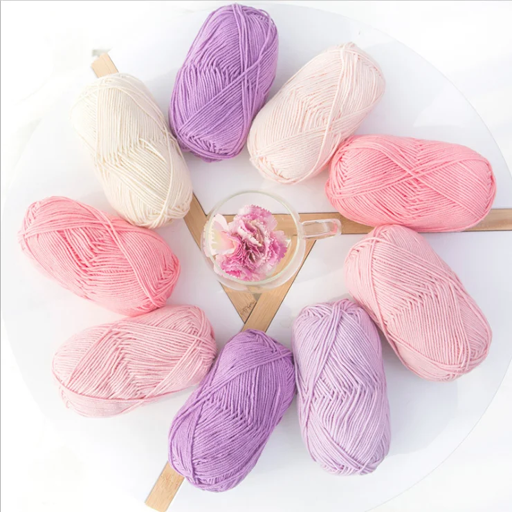 knitting crocheting yarn soft baby  Milk cotton yarn price china suppliers