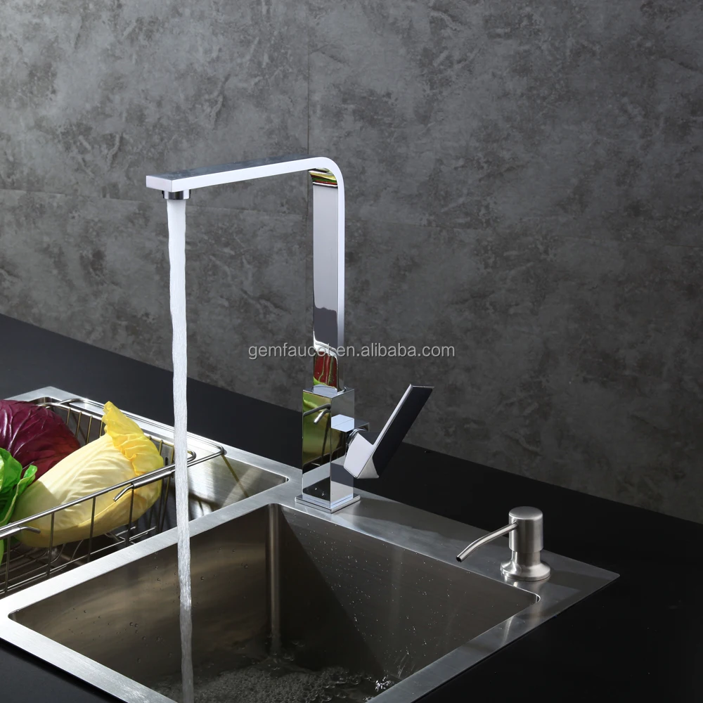 Single handle brass kitchen sink faucet water mixer