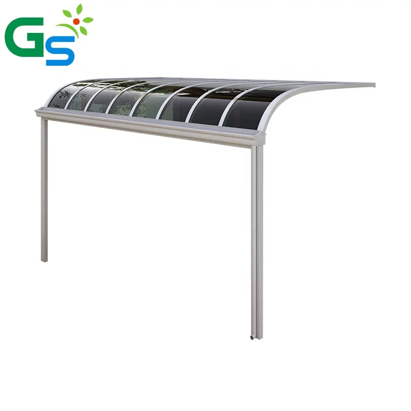 Easy Install Diy 2Mm Solid Polycarbonate Awning Villa Aluminum Alloy Canopy Awning For Sale