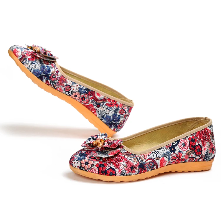 Flat shoes woman fashion bowknot casual elegant ladies vietnam online shoes