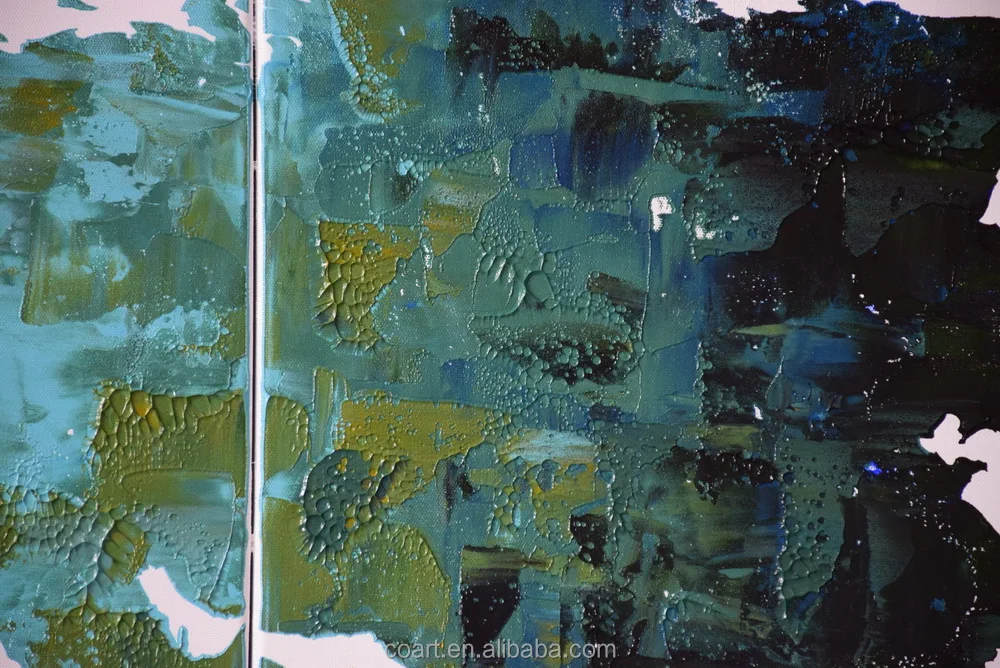 Handmade World Map Office Wall Decoration Pictures Oil Painting