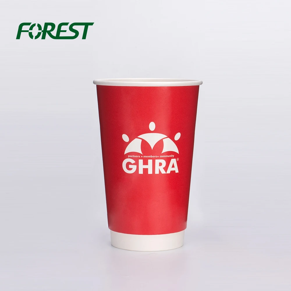 Custom waxed cardboard disposable coffee cups