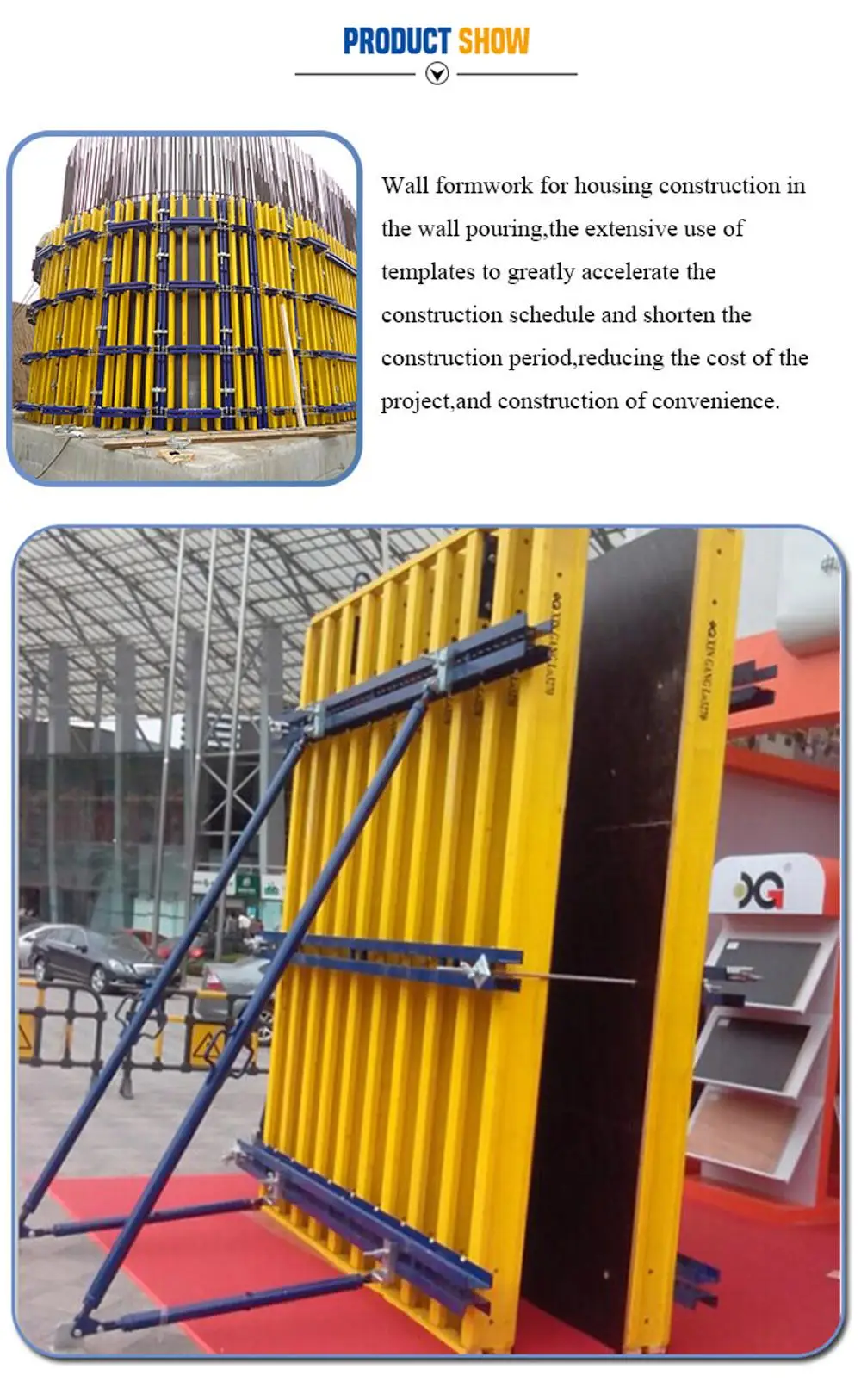 Flexible and  Stable Single-side bracket for Concrete Pouring of Single-side Wall