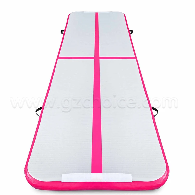 China Factory Cheap Dwf Material Gymnastics Tumbling Mat Inflatable air Track Yoga for Sale