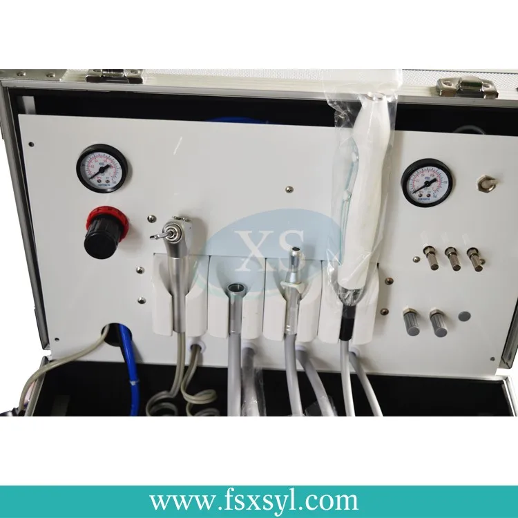 Dental Turbine Unit with Oilless Air Compressor Mobile Dental Chair Unit