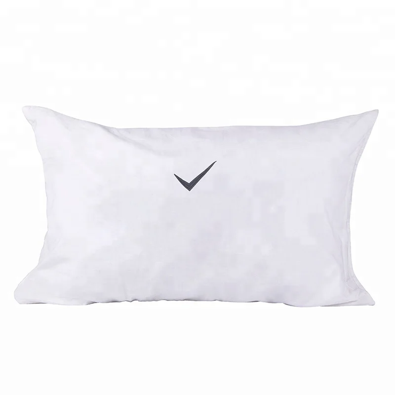 Monad Ins Hot Soft And Cozy Custom Embroidery Printed Letters 100% Organic White Cotton Pillow Cushion Cover Case for Bedroom