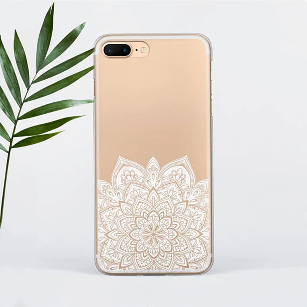 TPU clear mobile phone compatible for iphone plus